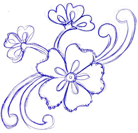 Flower Designs Pencil Sketch Best Flower Site