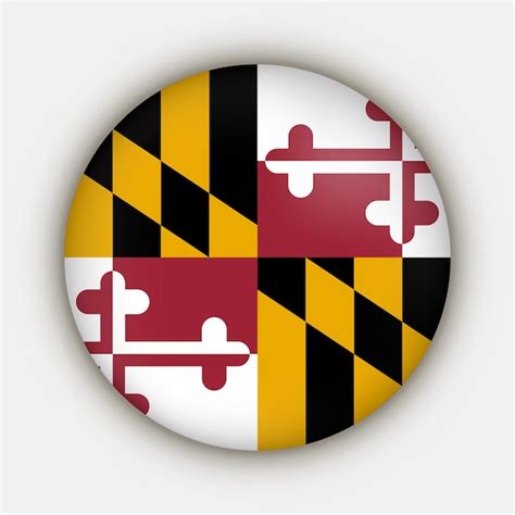 Premium Vector Maryland State Flag Vector Illustration