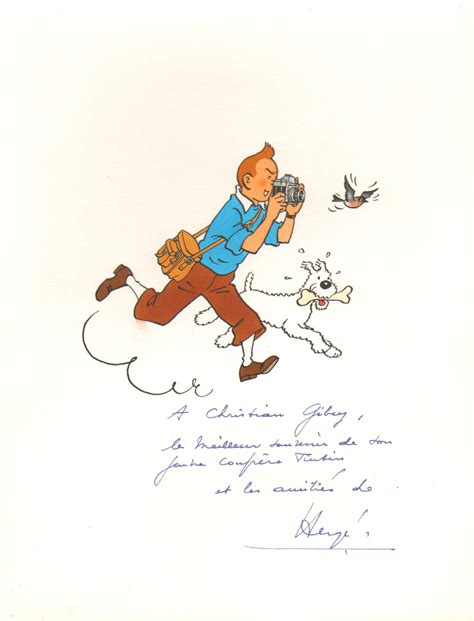 1960s Tintin Et Milou Reporter Par Hergé Illustration