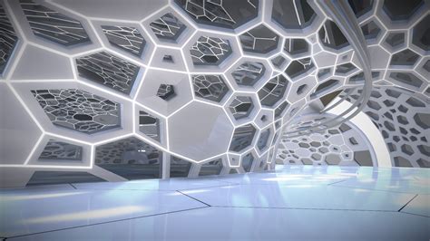 Futuristic Architectural Dome Interior Buy Royalty Free 3d Model By