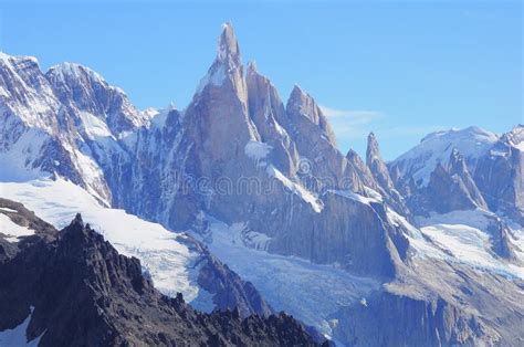 View Of Cerro Torre Mountain Los Glaciares National Park Stock Image