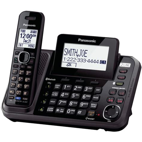 Panasonic Telecom Kx Tg9541b Link2cell 2 Line Cordless Phone 1 Handset