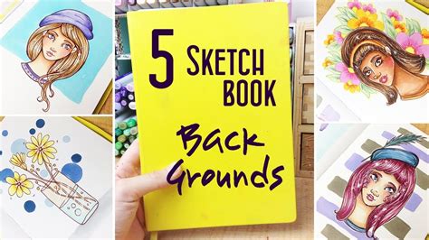 5 Easy Backgrounds To Add To Your Art Drawings And Sketchbook A Few