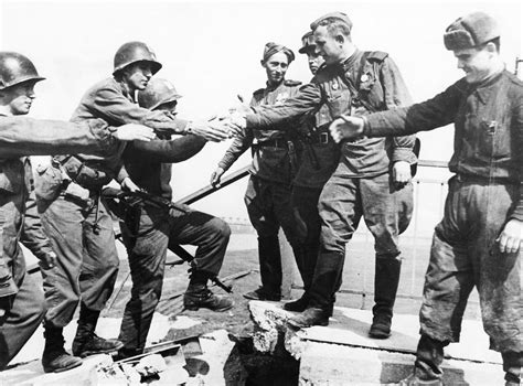April 25 1945 Its Elbe Day United States And Soviet Troops Meet In Torgau Along The River
