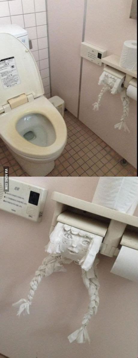 Someone Was Bored In A Toilet In Japan Toilet Paper Art Hilarious Funny Memes Jokes Funny