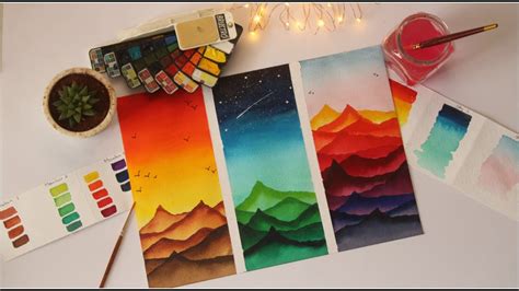 Watercolor Paintings Simple Painting Ideas For Beginners Step By Step