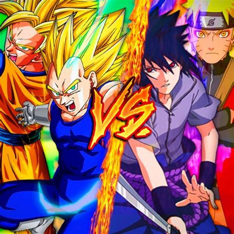 See All Likes Of Goku And Vegeta Vs Naruto And Sasuke ║ Combates Mortales