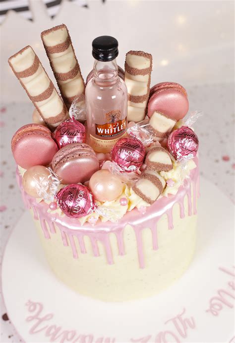 pink drip 30th birthday cake cakey goodness