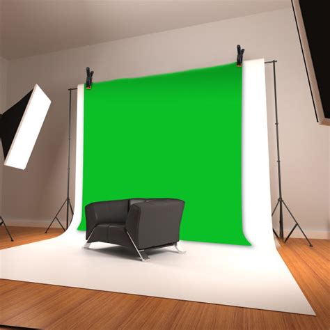 Chroma Key Green Screen Set 3x2m Projector Screens Presentations