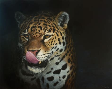 Jaguar Painting Original Equine Pet And Wildlife Art