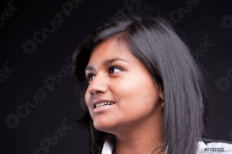Beautiful Indian Girl Thinking Or Looking Stock Photo 2192532