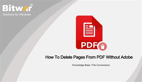 How To Delete Pages From PDF Without Adobe