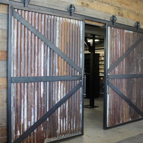 20 Corrugated Metal Barn Doors HOMYHOMEE