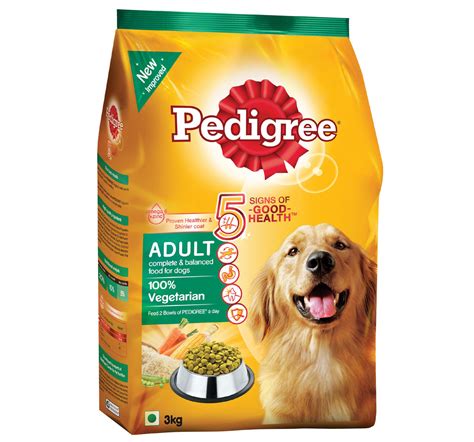 Hos barf foder hittar du ett stort utbud av högkvalitativt foder till hund & katt. Pedigree Dog Food Adult 100% Vegetarian - 3 Kg | DogSpot ...