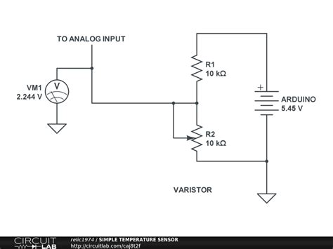 Circuit Diagram Temperature Sensor Circuit Diagram