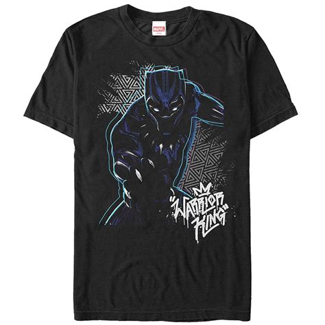 Marvel Black Panther 2018 Triangle Pattern Mens Graphic T Shirt In T
