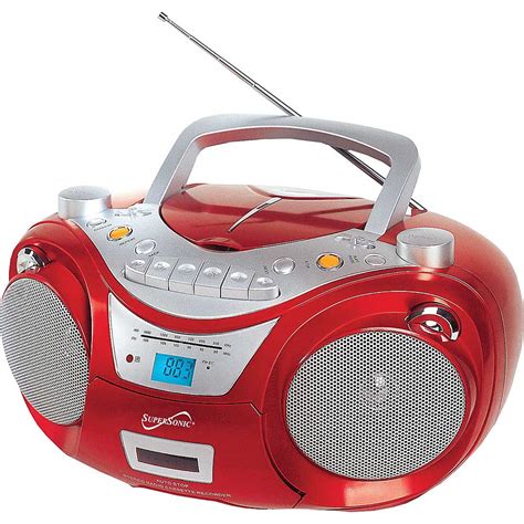 Supersonic Portable Mp3cd Player Red