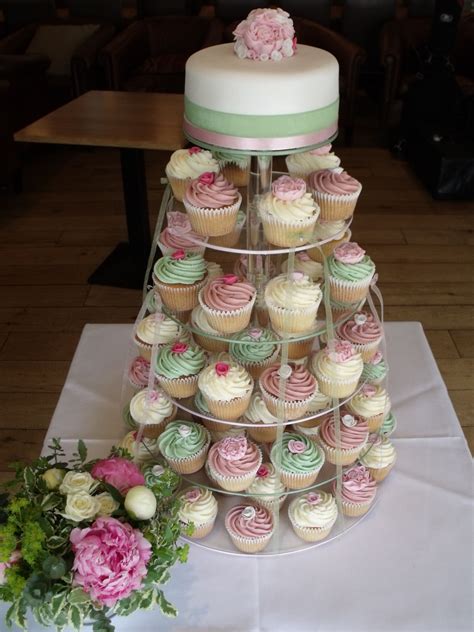 Cupcake Towers For Weddings The Cupcake Tower Was For A Spring Themed