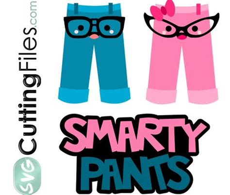 I ️ Kawaii Smarty Pants School Clipart Words
