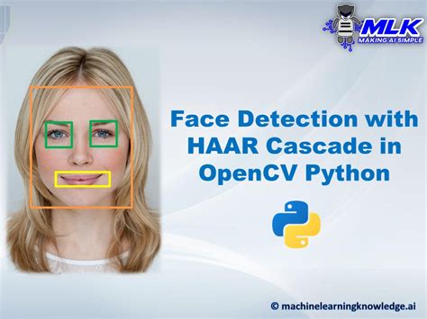 Face Detection With Haar Cascade In Opencv Python Mlk Machine Learning Knowledge