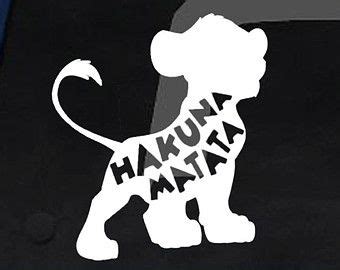 Hakuna Matata Decal | Lion king drawings, Lion king tattoo, Hakuna matata