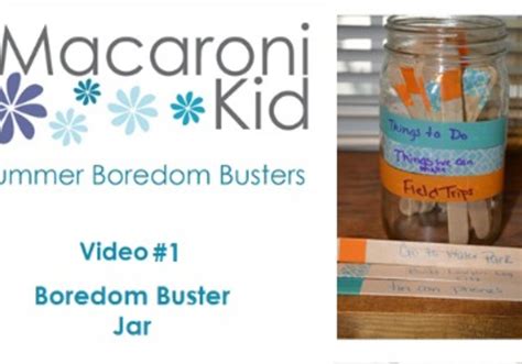 Boredom Buster Jars Part Of Boredom Buster Video Series Macaroni Kid