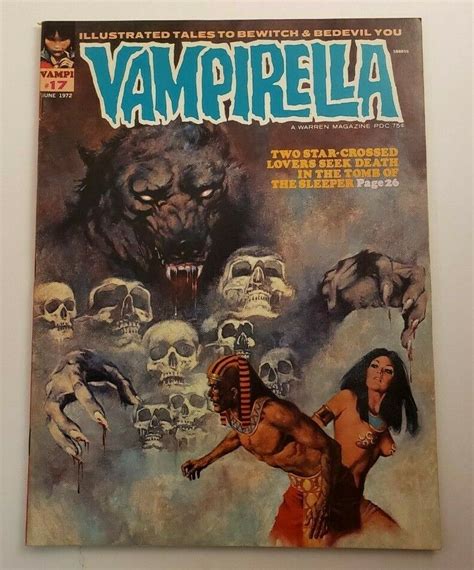 vampirella 17 fn vf 1972 warren horror magazine dracula witches monsters vampi comic books