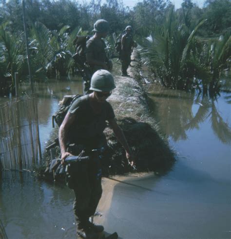 Vietnam Unknown Gi Just Trying To Keep His Feet Dry Ameri Flickr