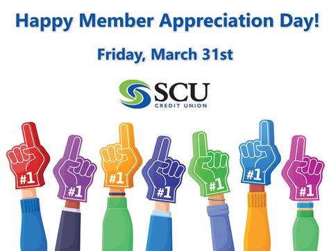Member Appreciation Day On March 31st 2023 Scu Credit Union