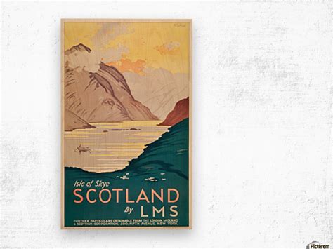 Scotland Isle Of Skye Travel Poster Vintage Poster