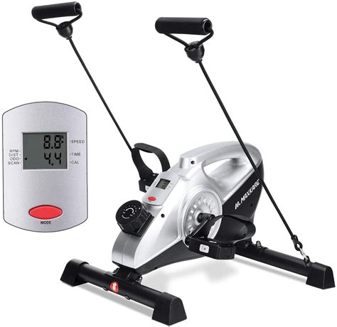 If your desk is normal sized you will bump your knees on it. MaxKare Exercise Bike Stationary Magnetic Cycle Pedal ...