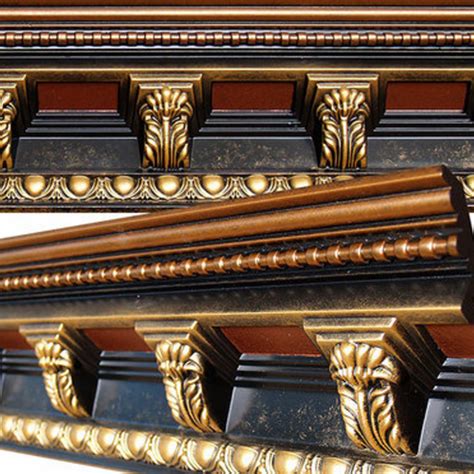 With just a few tools and basic carpentry add a rustic touch to a cathedral ceiling with lightweight fake beams. Crown Mouldings | Ceiling tiles, Faux tin ceiling tiles ...