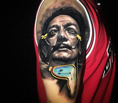Salvador Dali Tattoo By Chris Showstoppr Photo 22663