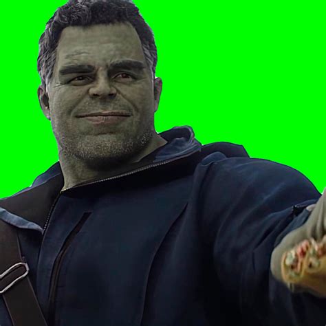Wholesome Hulk Giving Taco To Ant Man Green Screen Creatorset