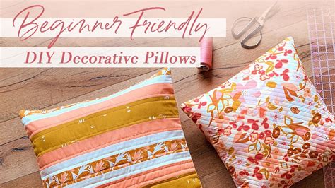 Beginner Friendly Diy Decorative Pillows Youtube