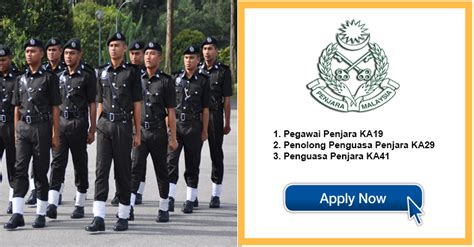 Tahniah diucapkan kepada mereka yang menerima surat panggilan untuk pemeriksaan fizikal, pancaindera dan kecergasan tahun 2019. Permohonan Terbuka Jawatan Jabatan Penjara - JOBCARI.COM ...