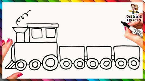 Cómo Dibujar Un Tren Paso A Paso 🚂 Dibujo De Tren Dibujo Tren Trenes