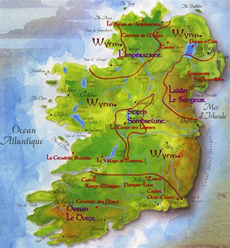 Carte Irlande Détaillée