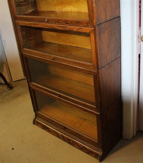 Bargain Johns Antiques Antique Oak Barrister Bookcase Gunn