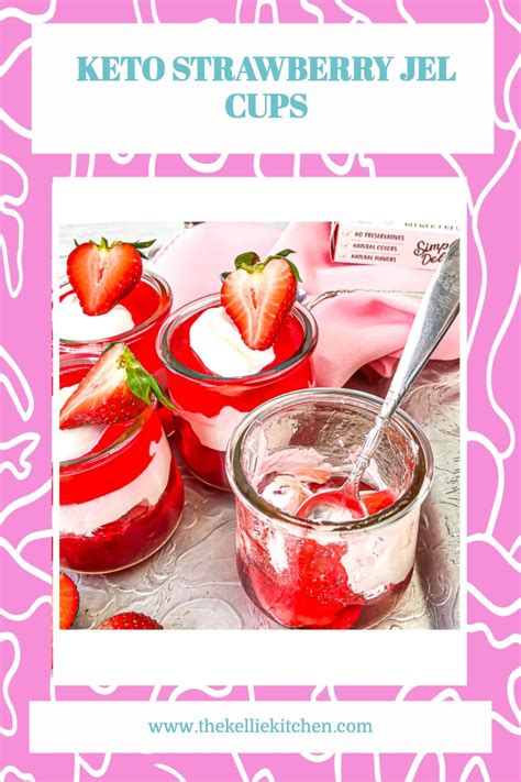 keto strawberry jel cups recipe in 2021 keto dessert easy budget desserts super easy desserts