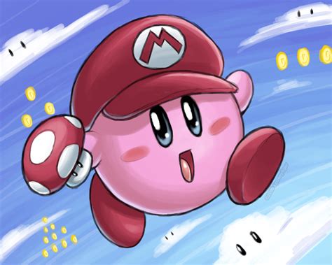 Kirby Super Mario Hat 2009 By Spoonyliger On Deviantart