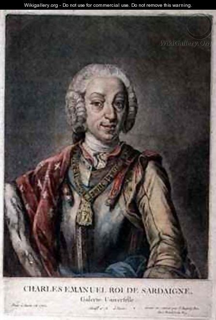 Portrait Of Charles Emanuel Iii 1701 73 King Of Sardinia Jacques