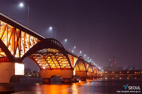 Night View Of The Hangang Bridge Seoul Metropolitan Government