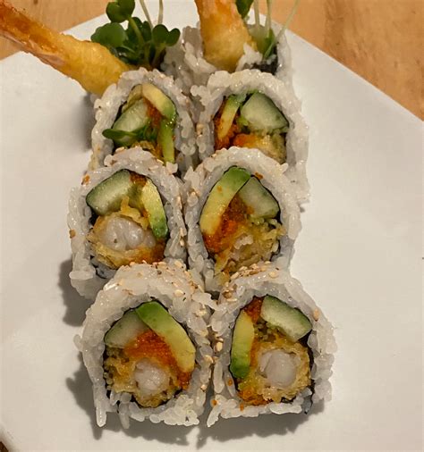 Have you ever tried to make sushi at home? Shrimp Tempura Roll
