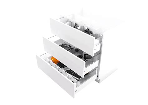 Blum turns the opening and closing of furniture into an experience that significantly increases the comfort of motion in all areas of the house, especially the kitchen. Base cabinet for kitchen accessories | Blum