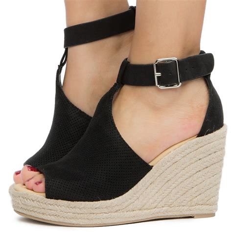 City Classified Womens Cashier Wedges Fd Cashier Blk Isu Shiekh