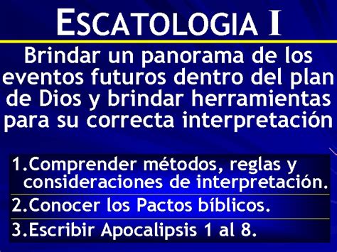 Escatologia I Conjunto De Creencias Y Doctrinas Relacionadas