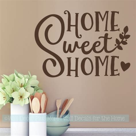 Farmhouse Wall Stickers Home Sweet Home Vinyl Lettering DÃ©cor Decals