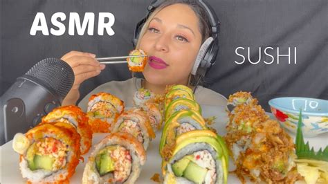 Asmr Sushi Platter Mukbang Eating Sounds Youtube