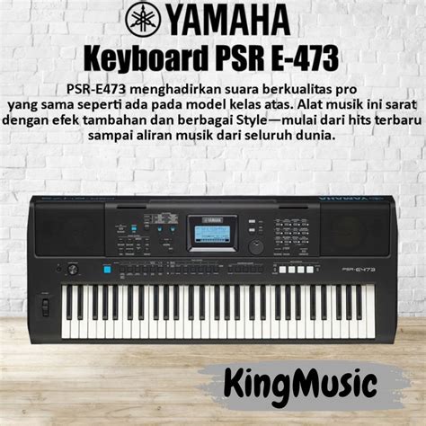 Jual Keyboard Yamaha Psr E473 Psr E 473 Psr E473 Original Yamaha